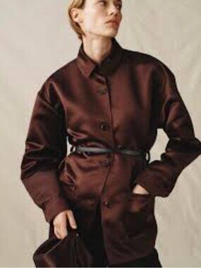 Attersee Satin Studio Jacket Brown
